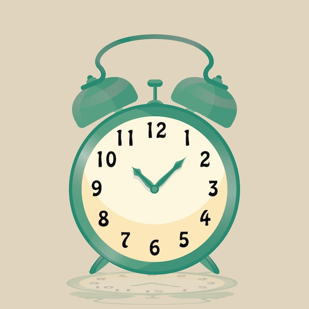 vector vintage alarm clock 03