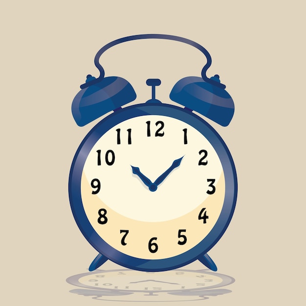 vector vintage alarm clock 07