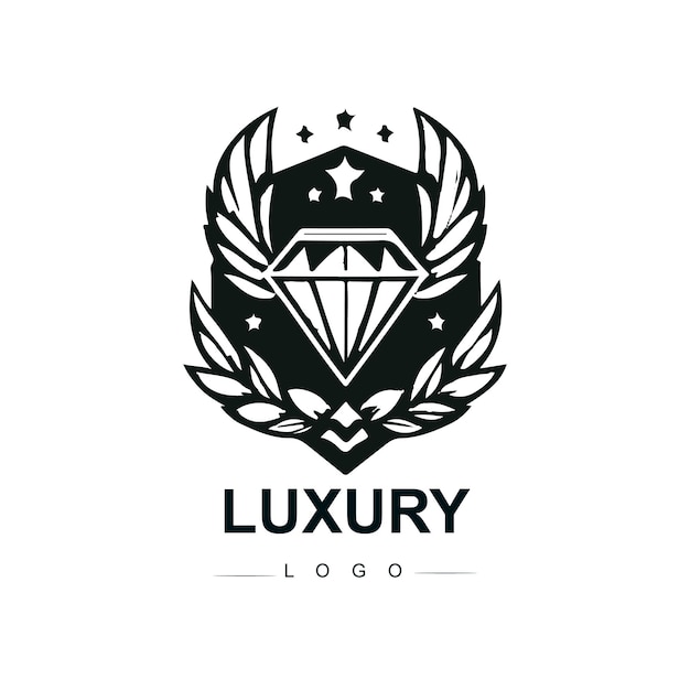 Vector vintage and luxury logo template