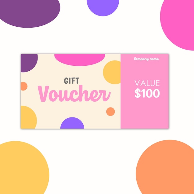 Vector voucher template