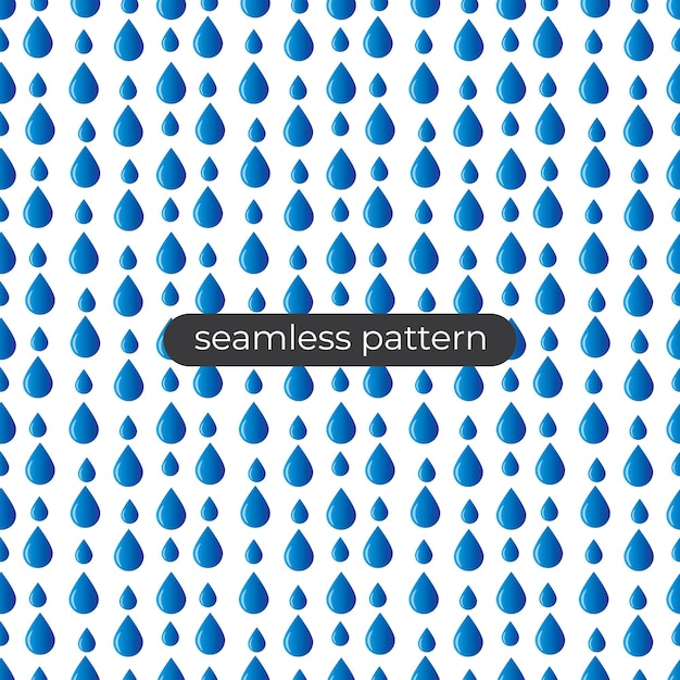 Vector vector water drop pattern design background with seamless patern style