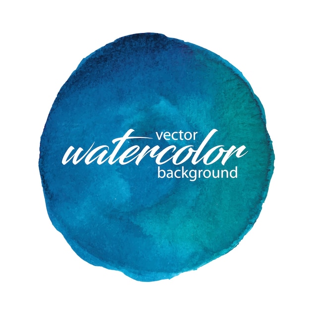 Vector watercolor background. Hand painted  abstract design.