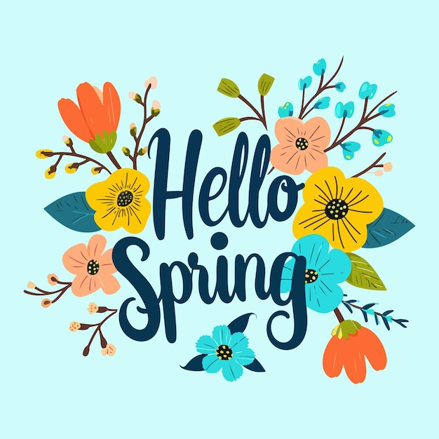 Vector watercolor spring banner