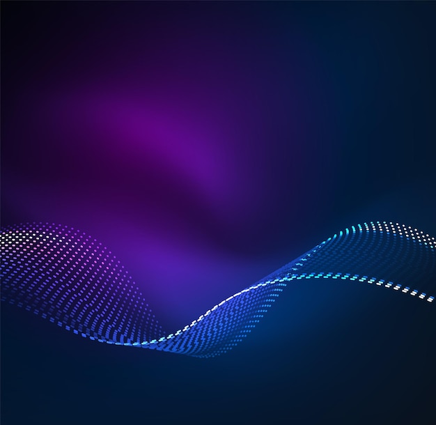 Vector wave particles background