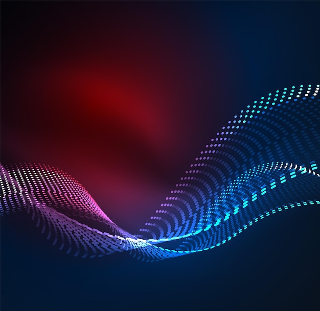 Vector wave particles background