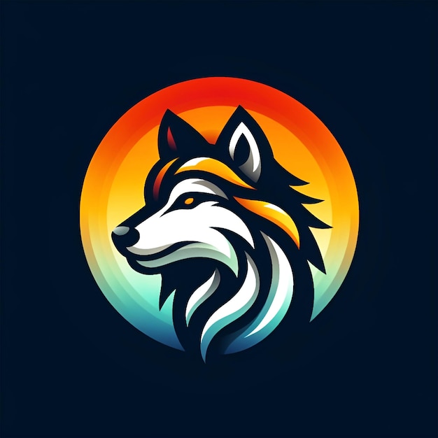 vector wolf logo