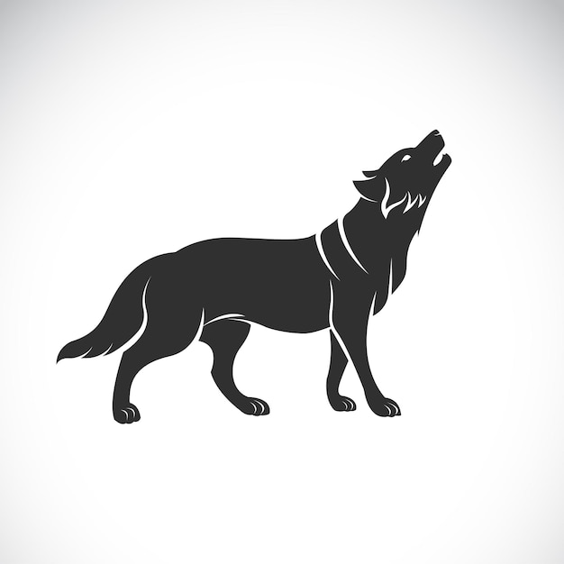 Vector of wolf on white background Easy editable layered vector illustration Wild animals