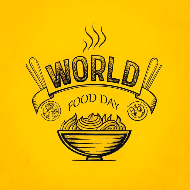 Vector vector world food day