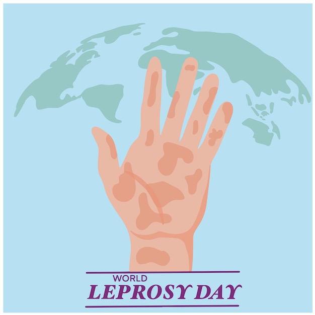 Vector of world leprosy day design illustration