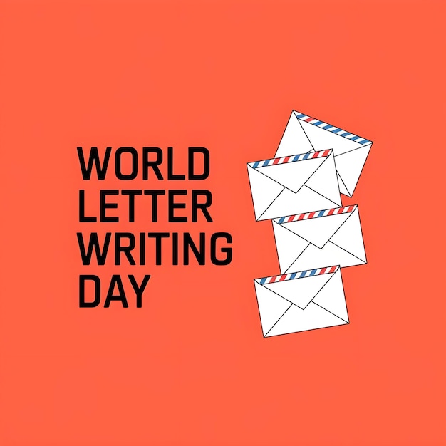 Vector World Letter Writing Day Design