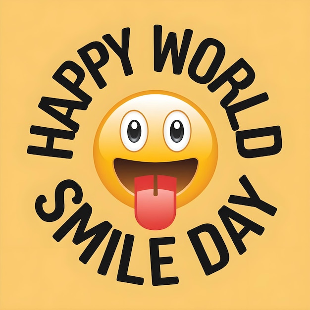 Vector World Smile Day Logo