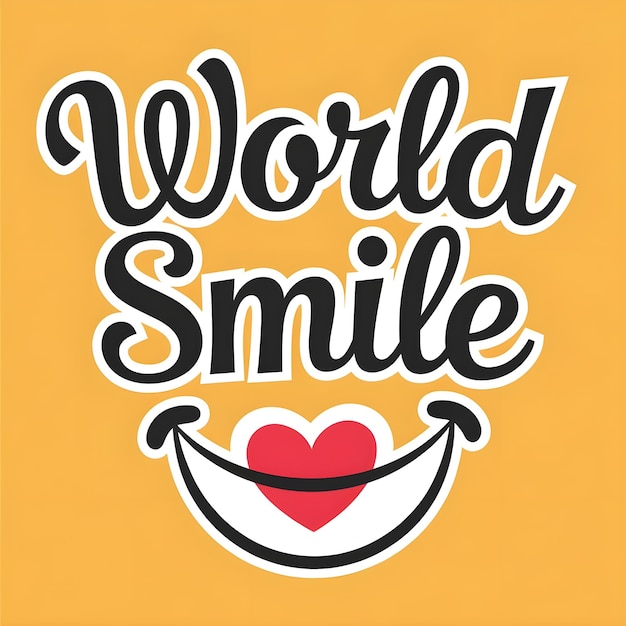 Vector World Smile Day Logo