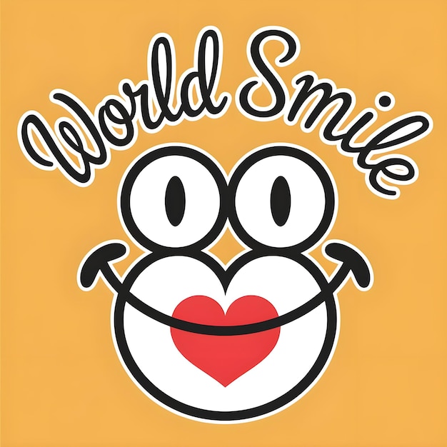 Vector vector world smile day logo