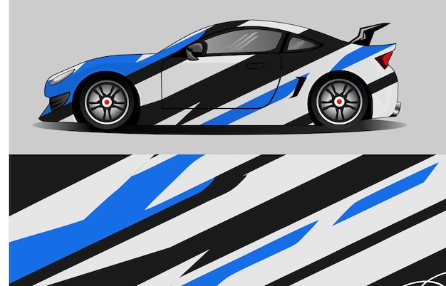 vector wrap design sports car