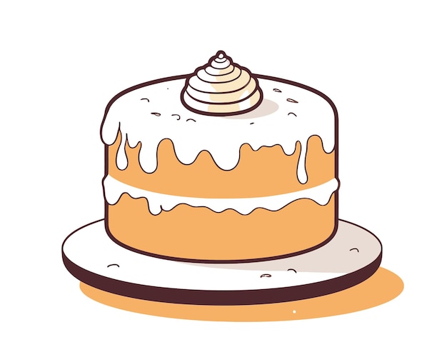 Vectorized Cake Delights Displayed Cake Vector Showcase Displayed