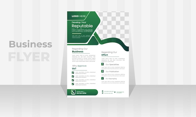 vectorModern Business Flyer Design Template