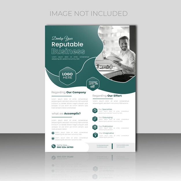 vectorModern Business Flyer Design Template