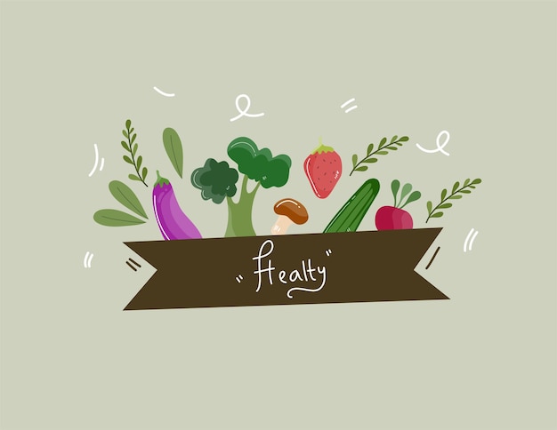 vegan day illustration food vector for vegetarian healthy food event