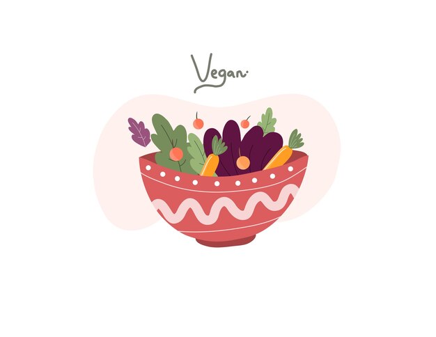 vegan day illustration food vector for vegetarian healthy food event