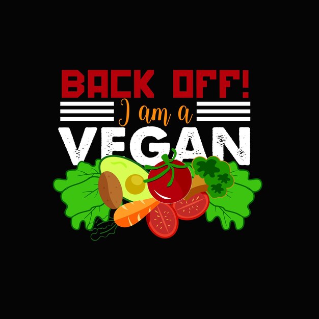 Vegan day t-shirt design, Happy vegan day typography, Vector illustration.