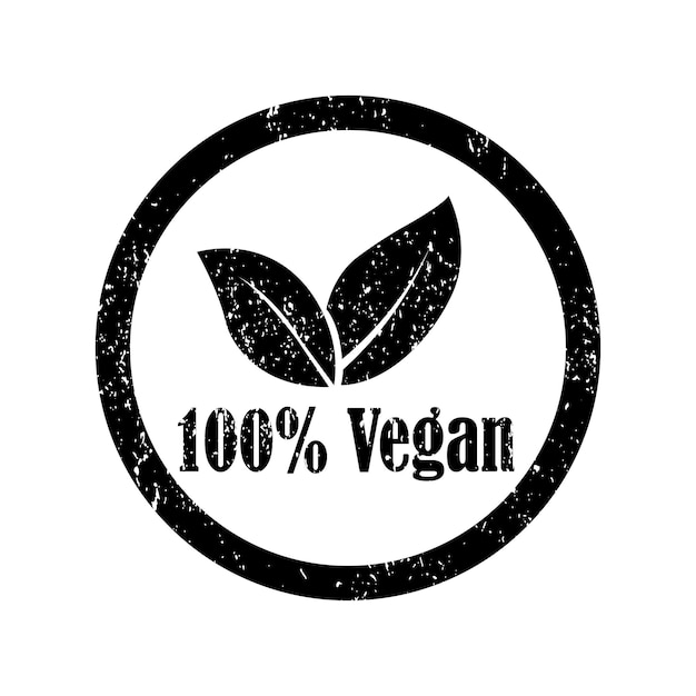 Vector vegan icon green leaf icon logo template