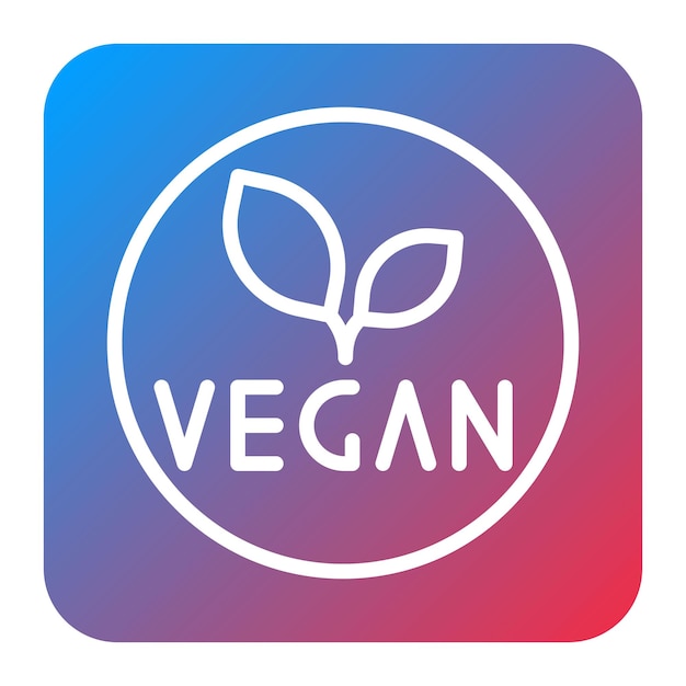 Vector vegan icon vector image can be used for sun protection