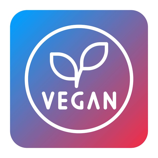 Vector vegan icon vector image can be used for urban tribes