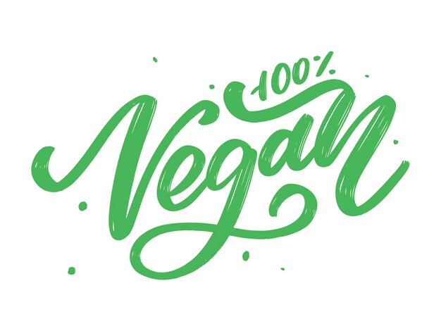 Vegan  lettering