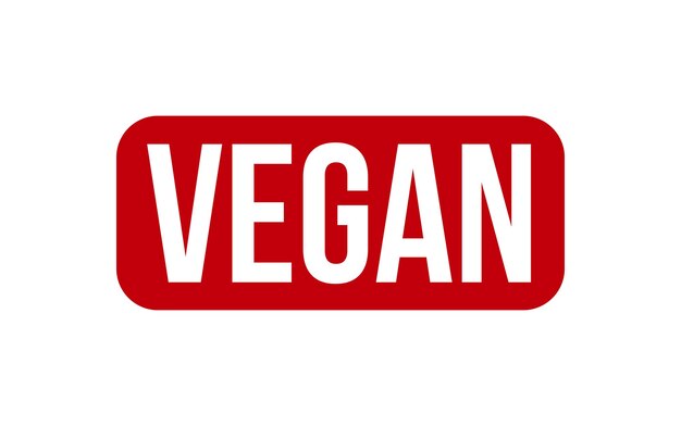 Vector vegan rubber stamp seal vector