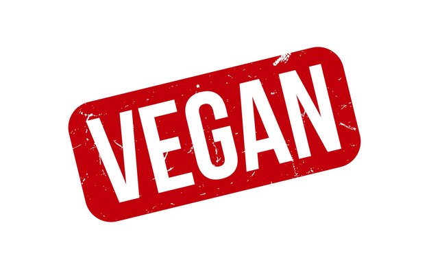 Vector vegan rubber stamp seal vector