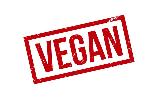 Vector vegan rubber stamp seal vector