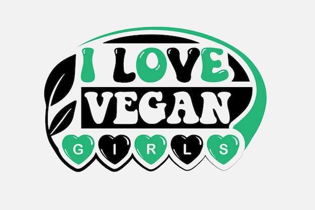 Vector vegan svg design