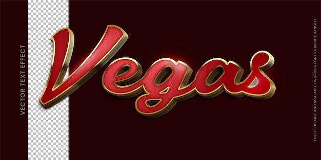 Vegas text editable 3d style text effect