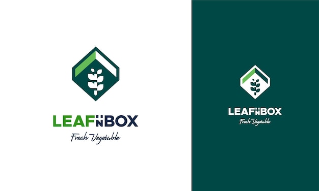 Vegetable Box logo designs concept vector Nature Box logo designs icon Nutrition Box logo symbol