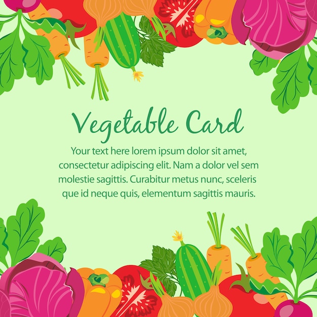 vegetable card