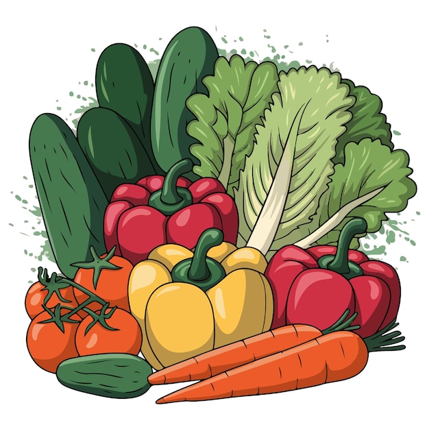 Vegetable clipart illustrations