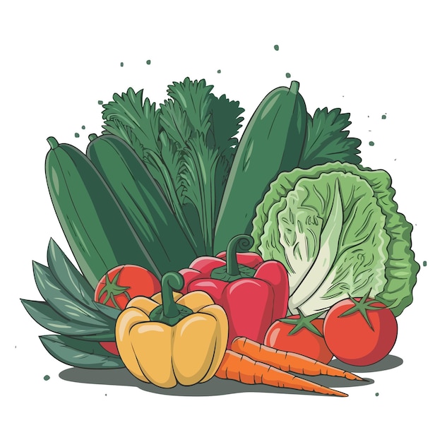 Vegetable clipart illustrations