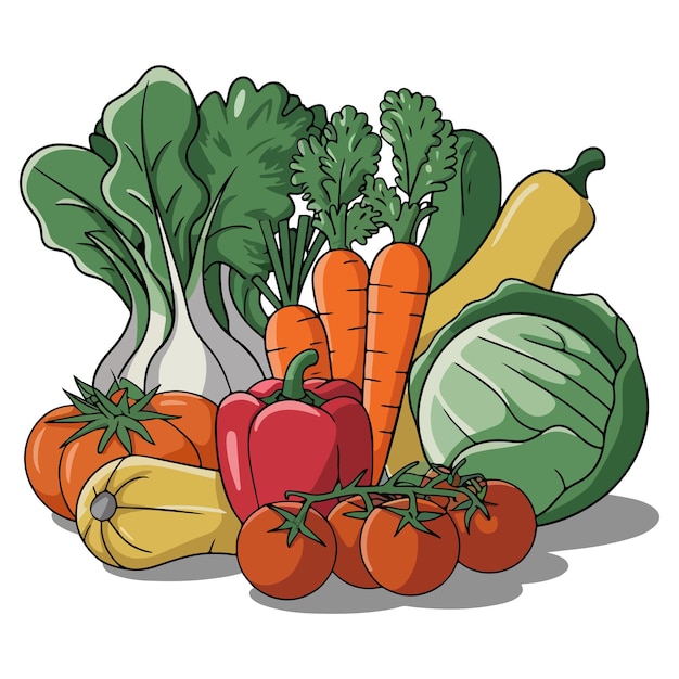 Vegetable clipart illustrations