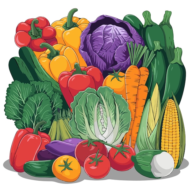 Vegetable clipart illustrations