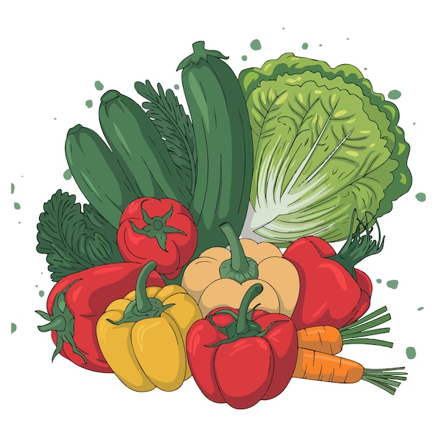 Vegetable clipart illustrations