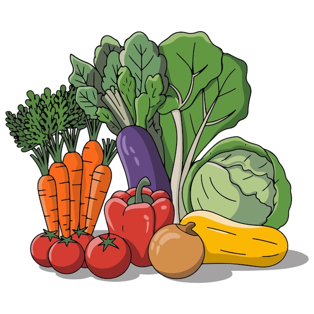 Vegetable clipart illustrations