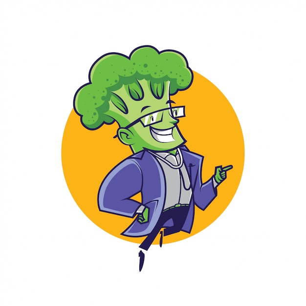 vegetable doctor mascot character