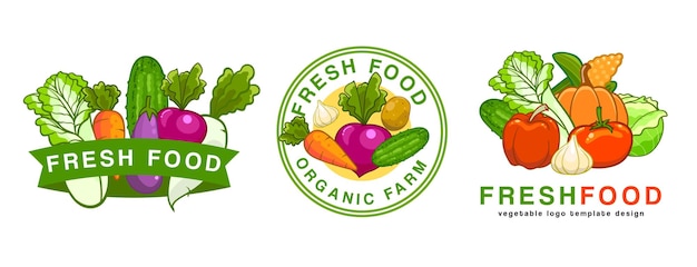 Vector vegetable logo design