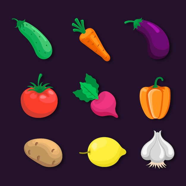 Vegetables Icon Illustration