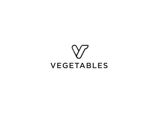 vegetables logo design vector illustration