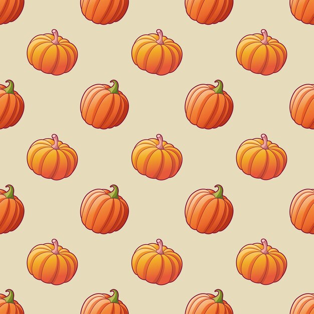 vegetables pumpkin seamless pattern for textile print harvest illustrations of ripe pumpkin