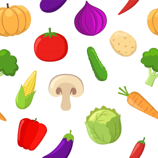 Vegetables seamlees pattern