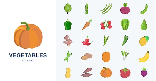 Vegetables vector icon illustration