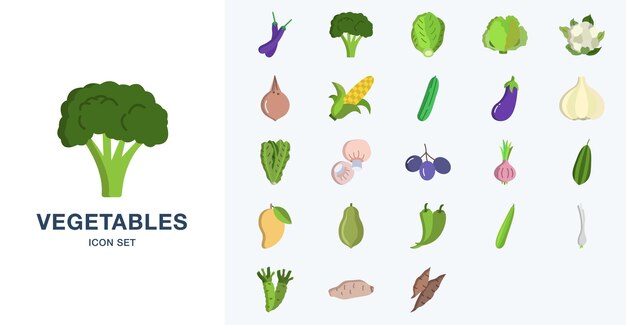 Vegetables vector icon illustration