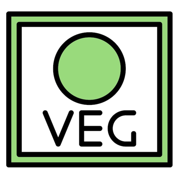 Vector vegetarian mark icon vector image can be used for nutrition